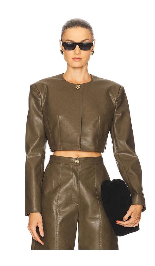 sabina musayev tim jacket in olive. - size l (also in s, xl)