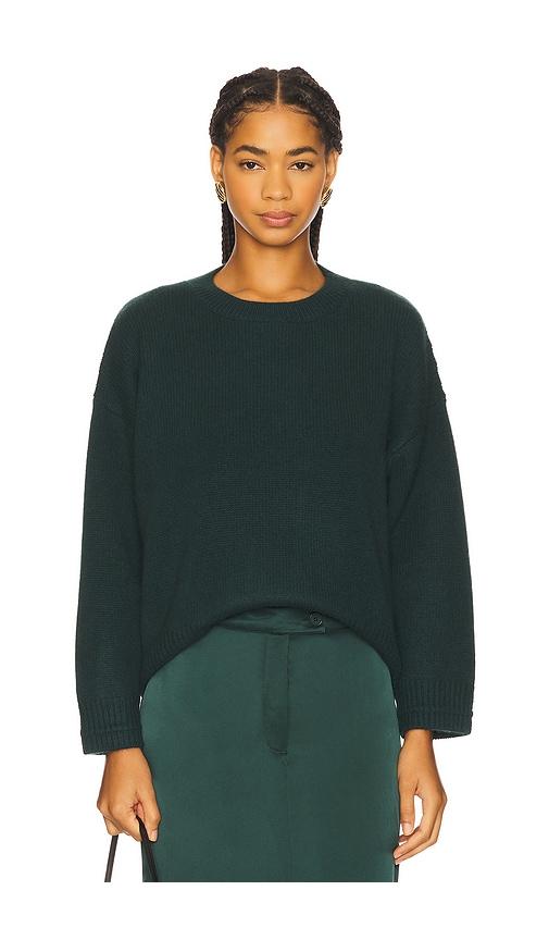 sablyn alston boyfriend crewneck sweater in green. - size m (also in s)