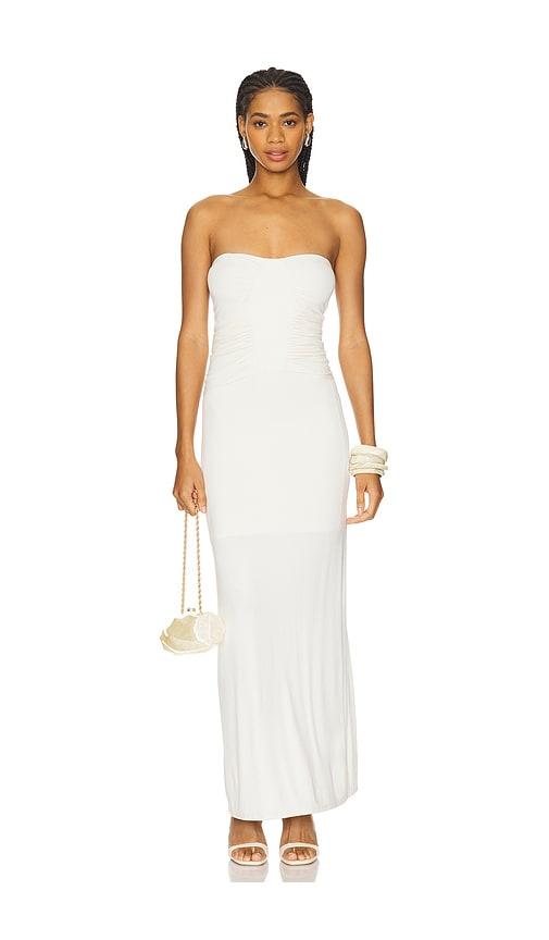 sablyn ella strapless dress in cream. - size l (also in m)