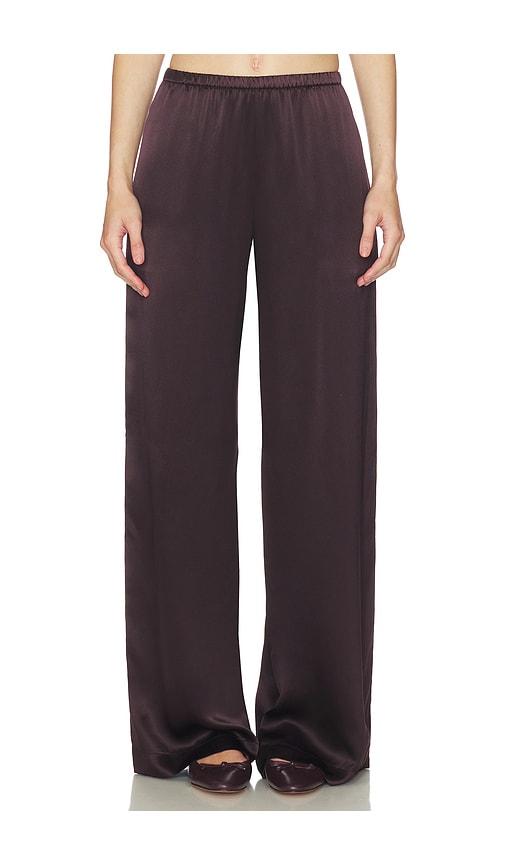 sablyn lexi lower rise relaxed pant in purple. - size l (also in s, m)
