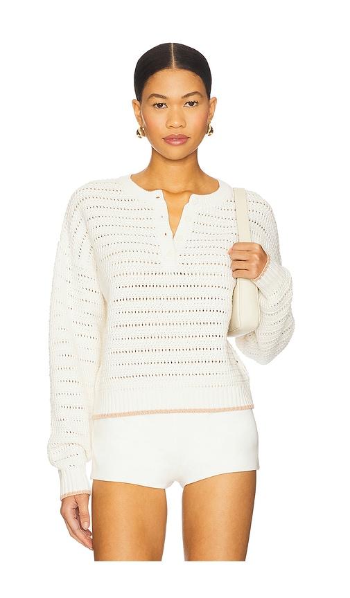sablyn maeve henley pullover in white. - size m (also in xs)