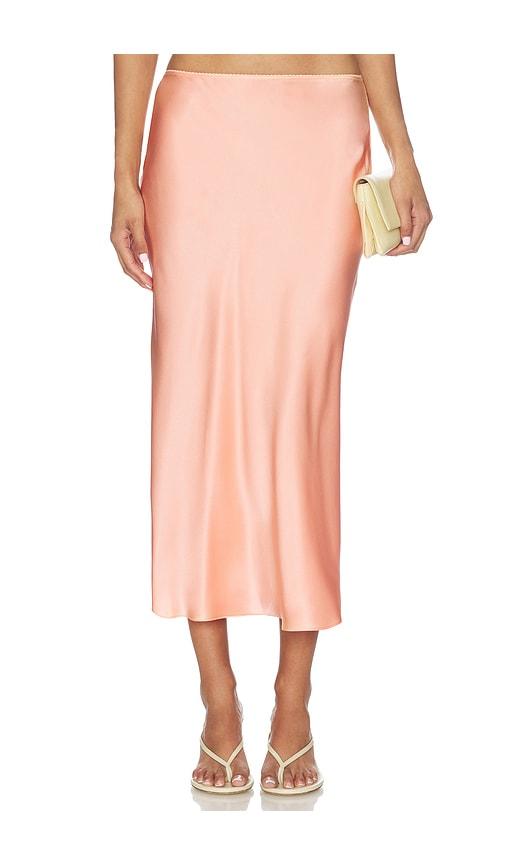 sablyn miranda bias cut pull on skirt in pink. - size m (also in xs, s)