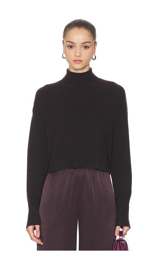 sablyn sable turtleneck sweater in brown. - size l (also in m)