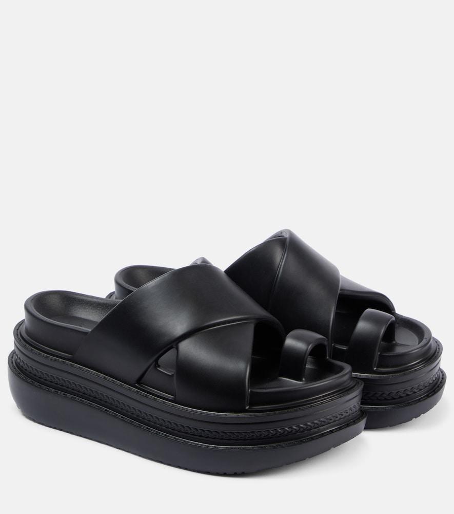 sacai platform sandals
