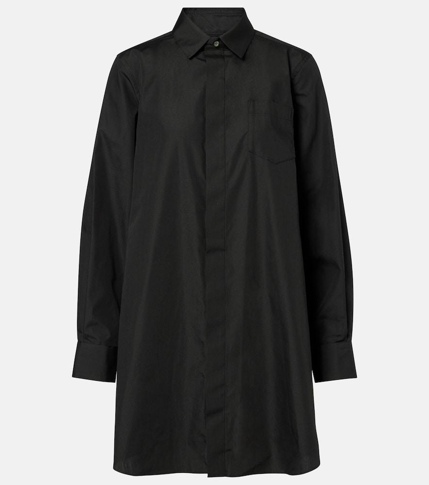 sacai poplin shirt dress