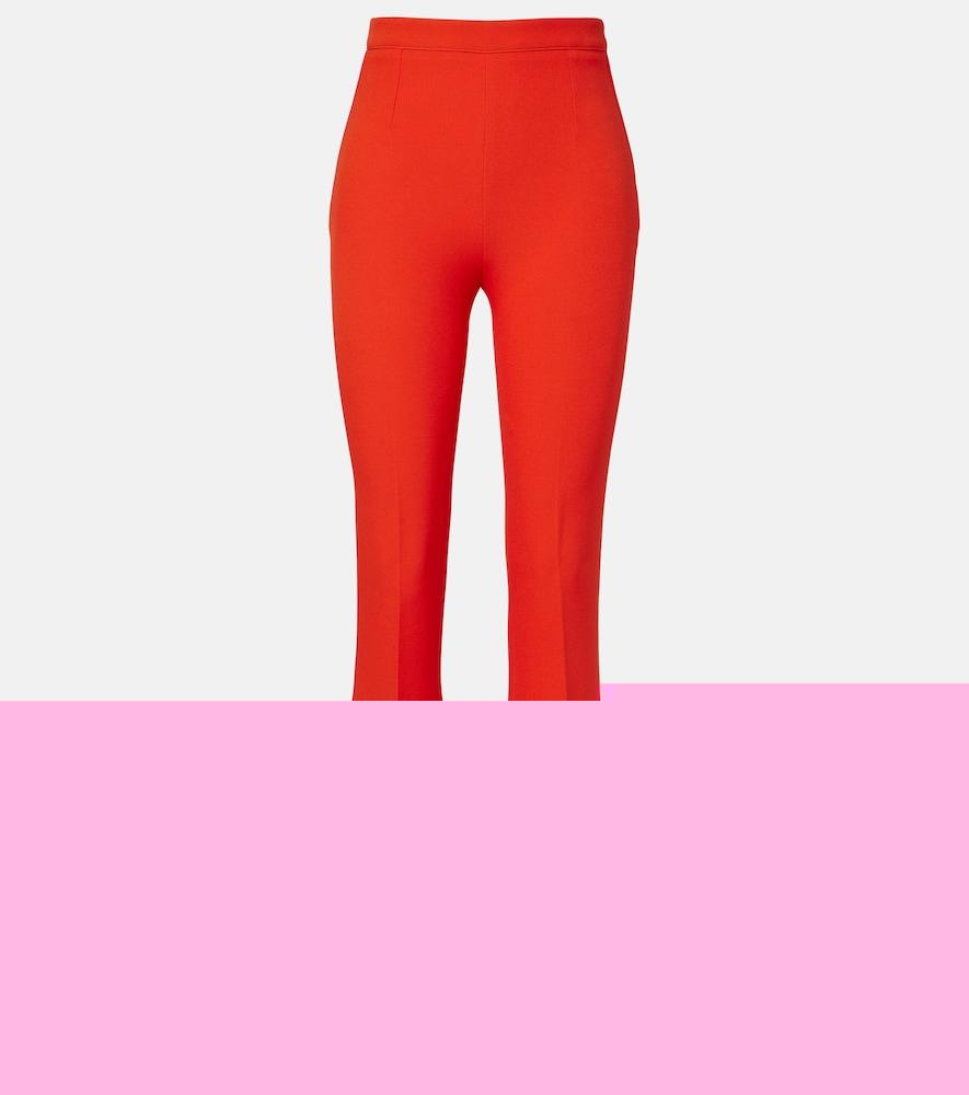 safiyaa alexa crêpe flared pants