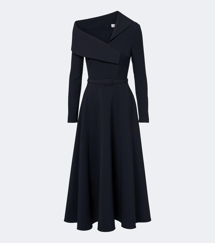 safiyaa asymmetric crêpe cocktail dress