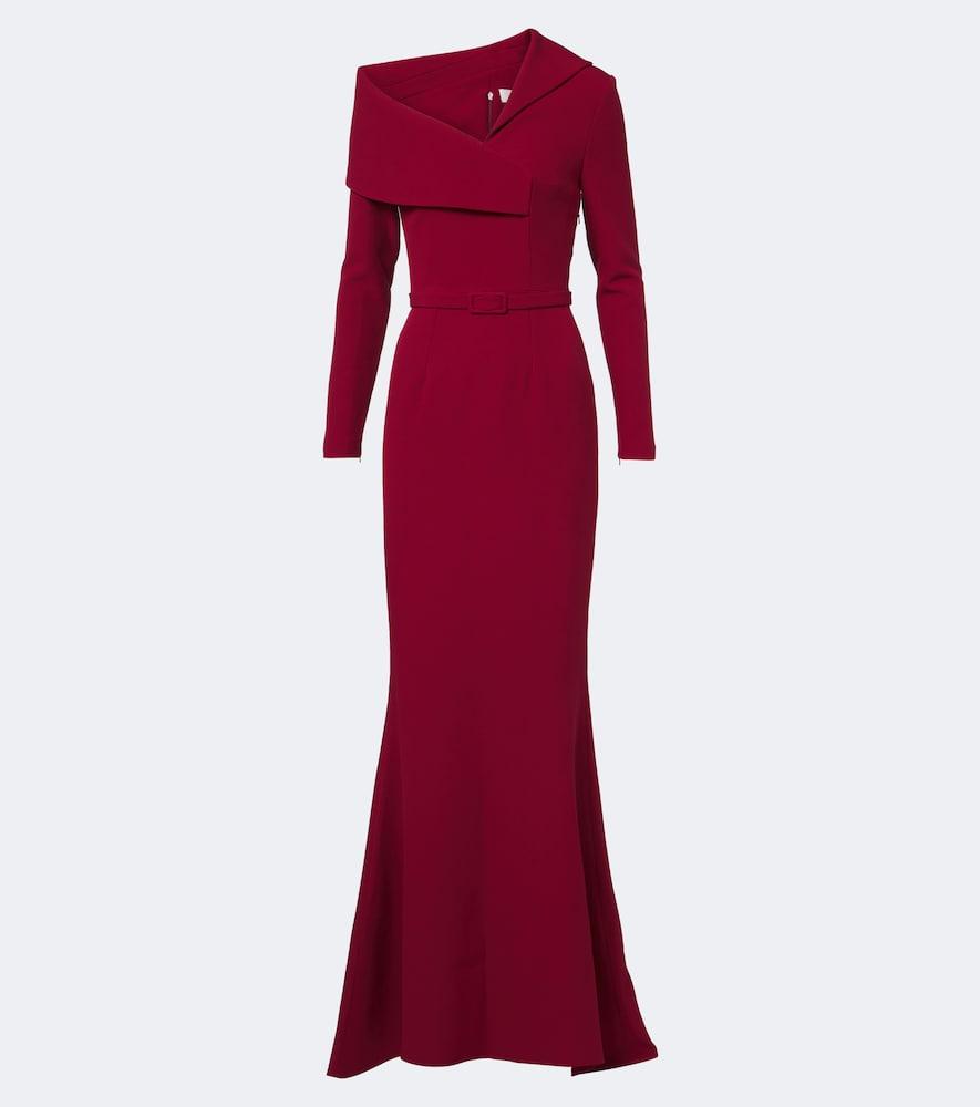 safiyaa belted gown
