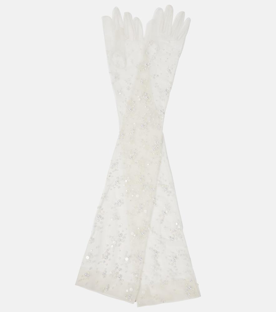 safiyaa bridal tulle gloves
