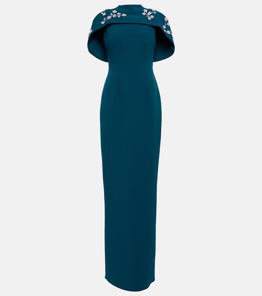 safiyaa embellished crêpe gown