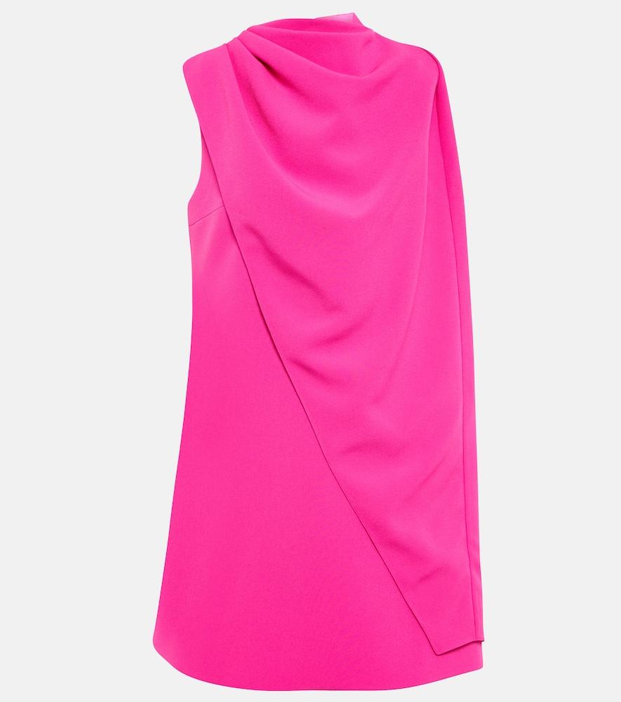 safiyaa margareta asymmetrical cape minidress