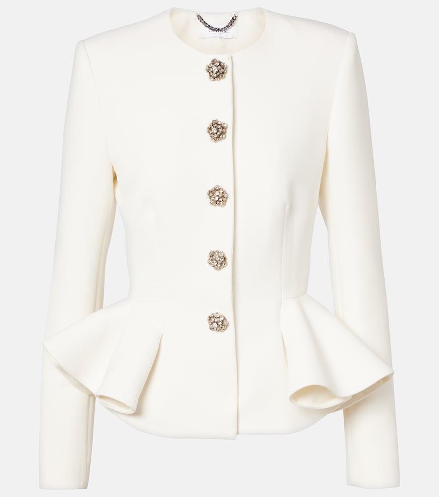 safiyaa tomomi embellished peplum jacket
