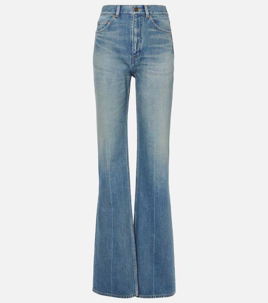 saint laurent 70's flared jeans