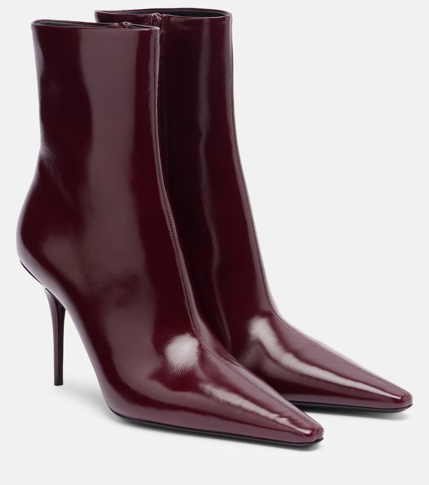 saint laurent ashley 90 leather ankle boots