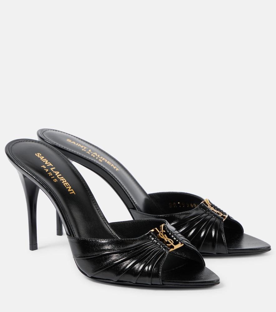 saint laurent babylone 90 leather mules