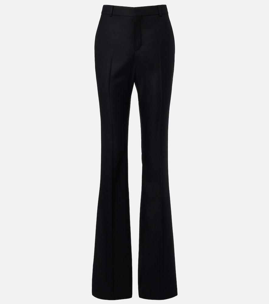 saint laurent cashmere flared pants