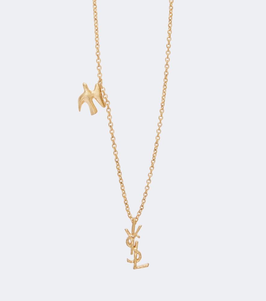 saint laurent cassandre chain necklace