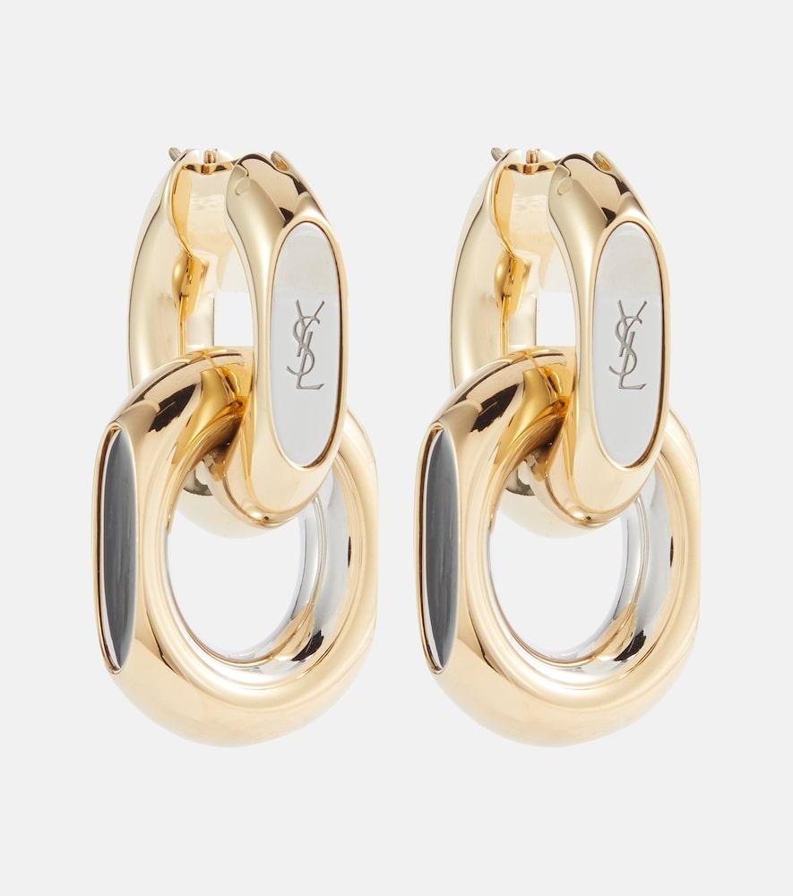 saint laurent cassandre hoop earrings