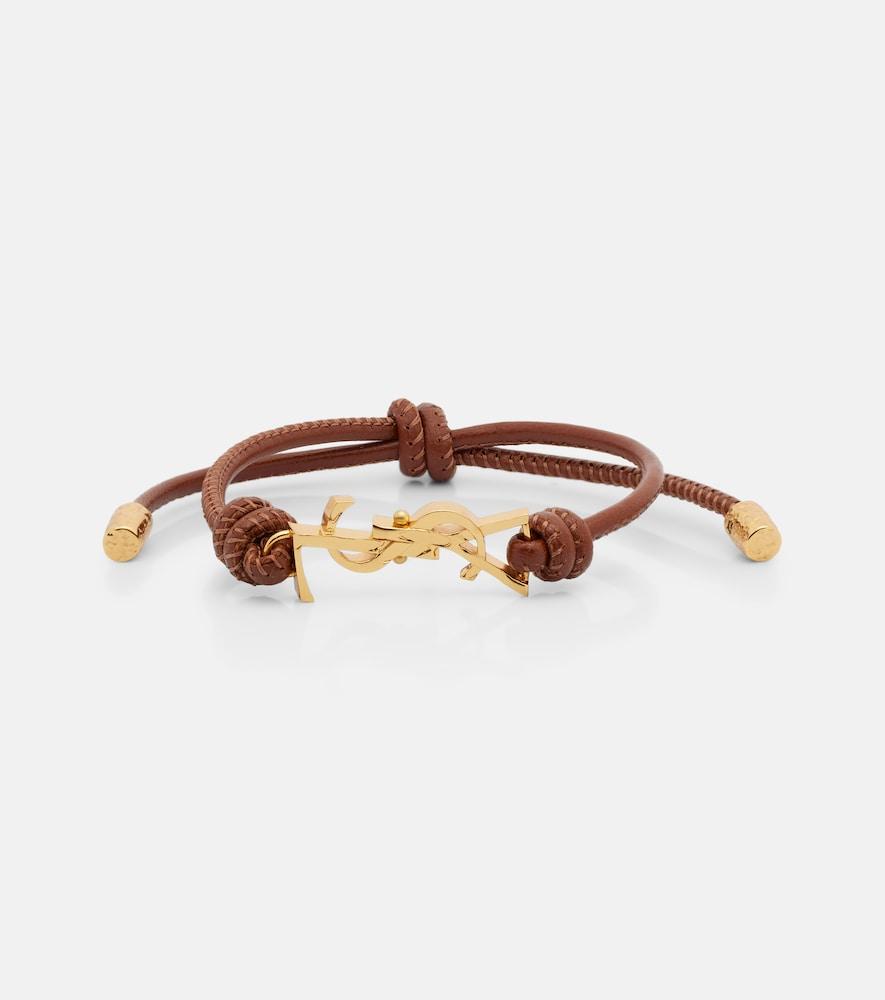 saint laurent cassandre leather bracelet