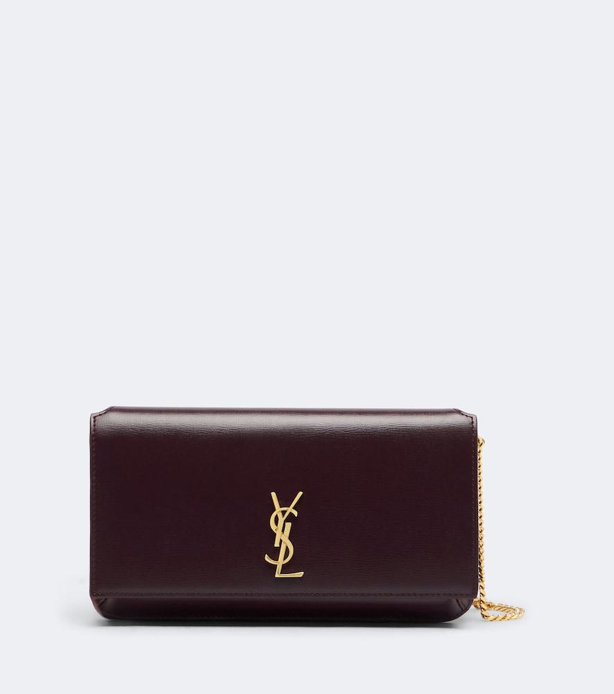saint laurent cassandre leather phone pouch