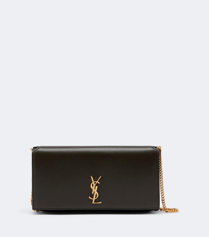 saint laurent cassandre leather phone pouch