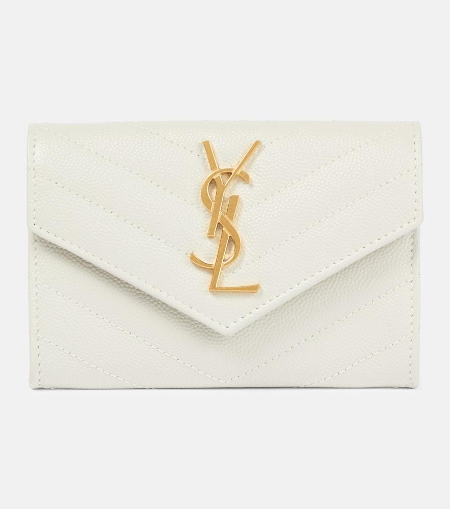 saint laurent cassandre leather wallet