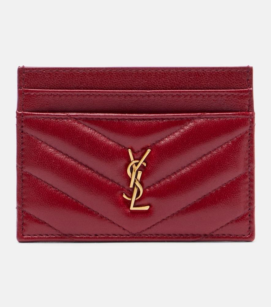 saint laurent cassandre matelassé leather card holder