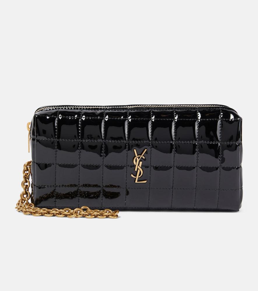 saint laurent cassandre matelassé pouch with strap