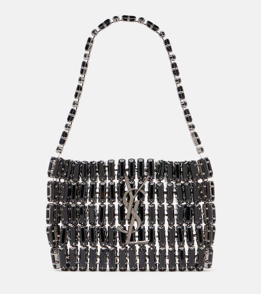 saint laurent cassandre micro embellished top-handle bag