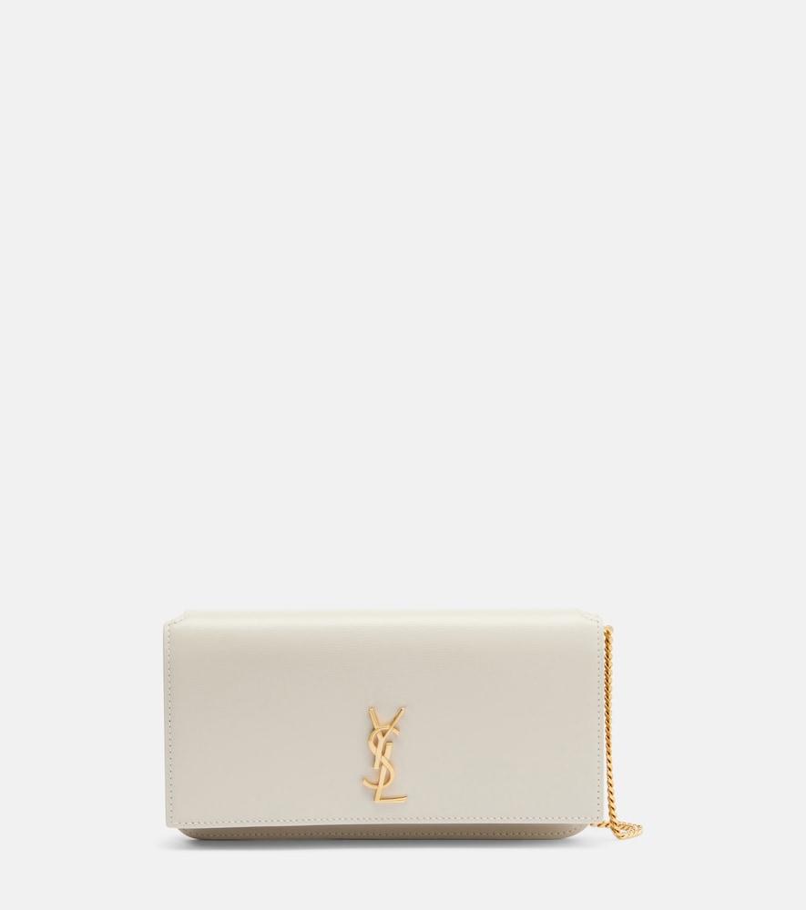saint laurent cassandre mini leather phone pouch