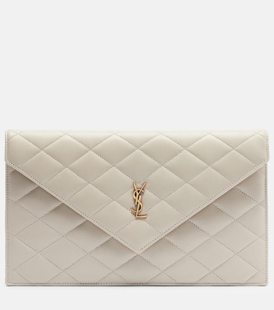 saint laurent cassandre quilted leather pouch