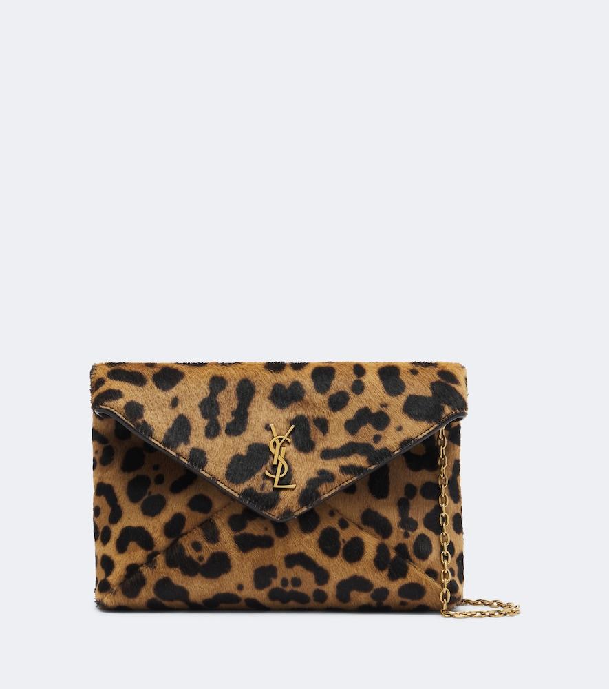 saint laurent cassandre small calf hair shoulder bag