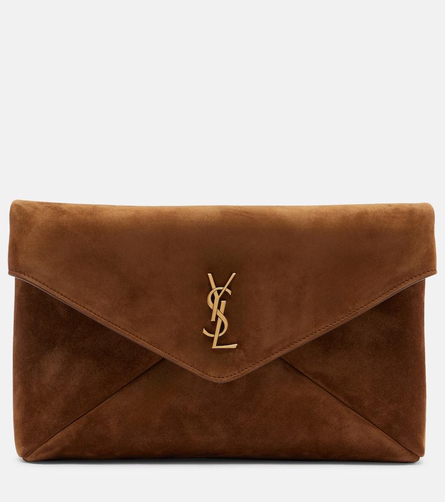 saint laurent cassandre suede pouch