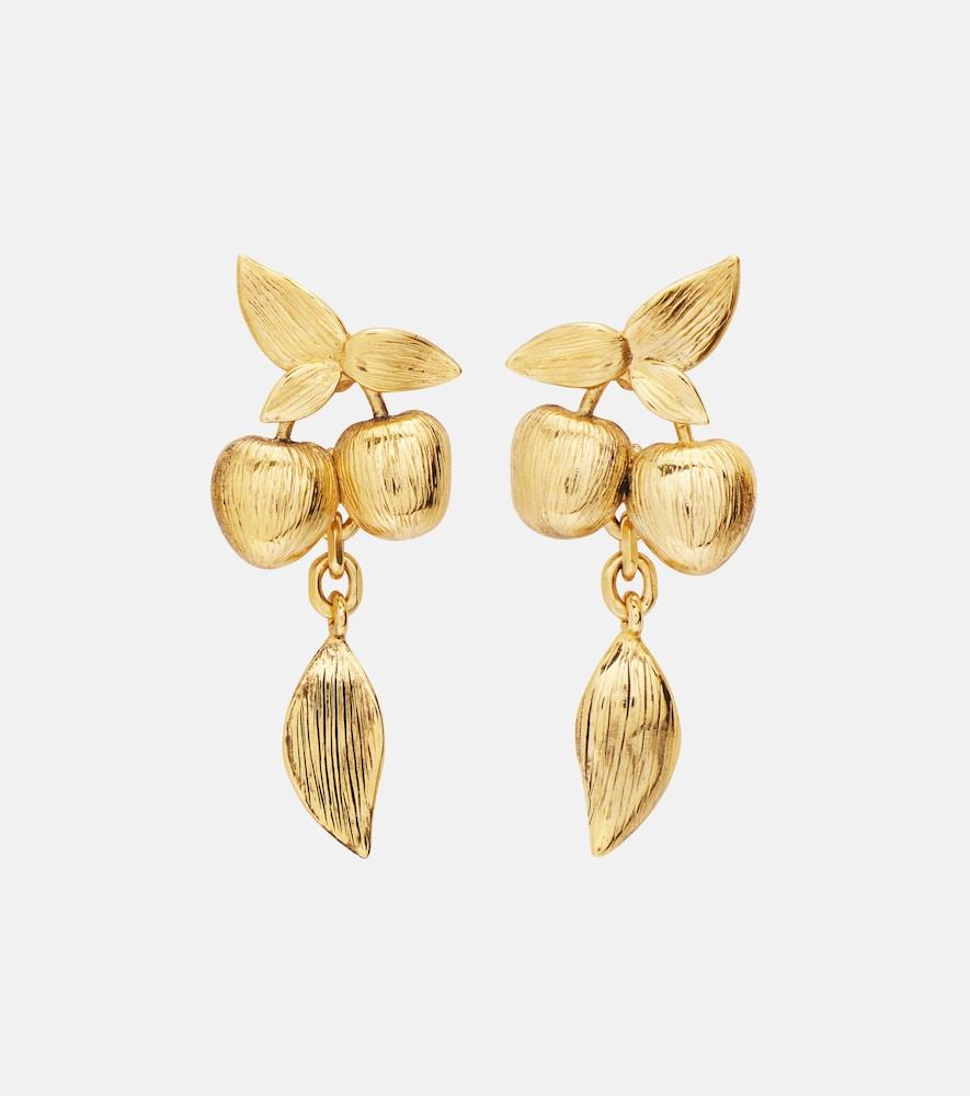 saint laurent cherry drop earrings