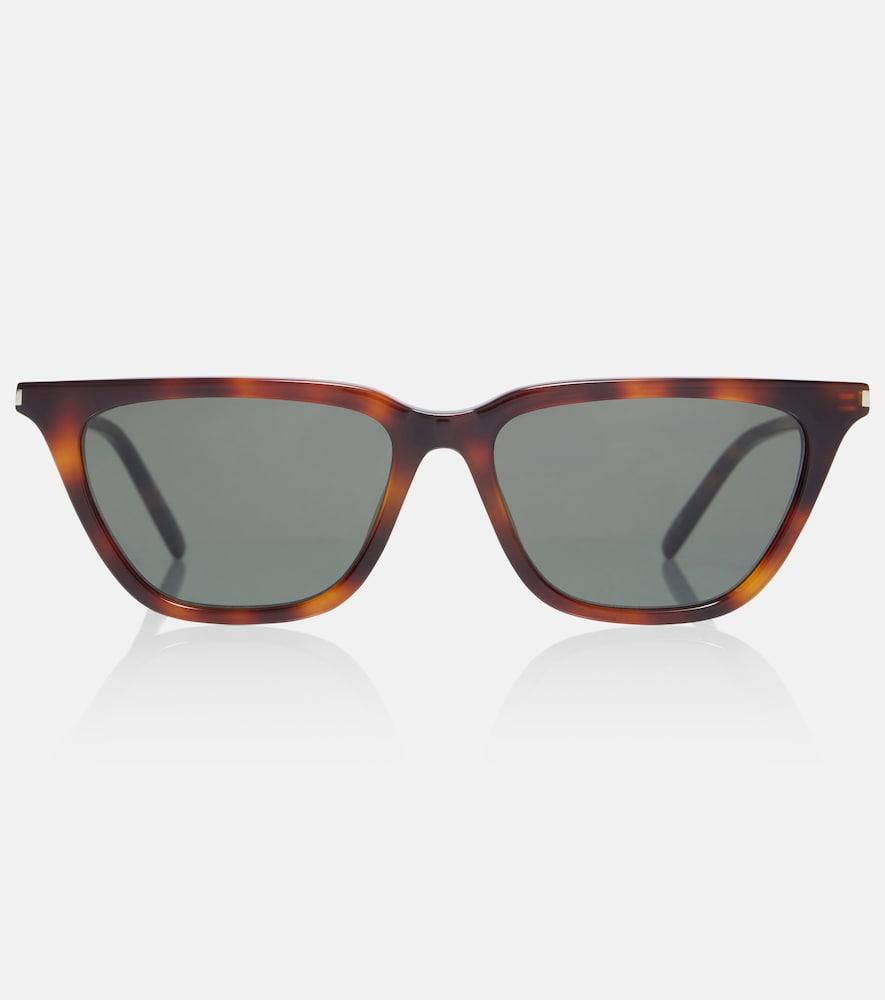 saint laurent corner angle cat-eye sunglasses
