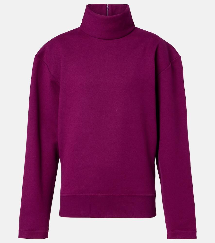 saint laurent cotton fleece sweatshirt
