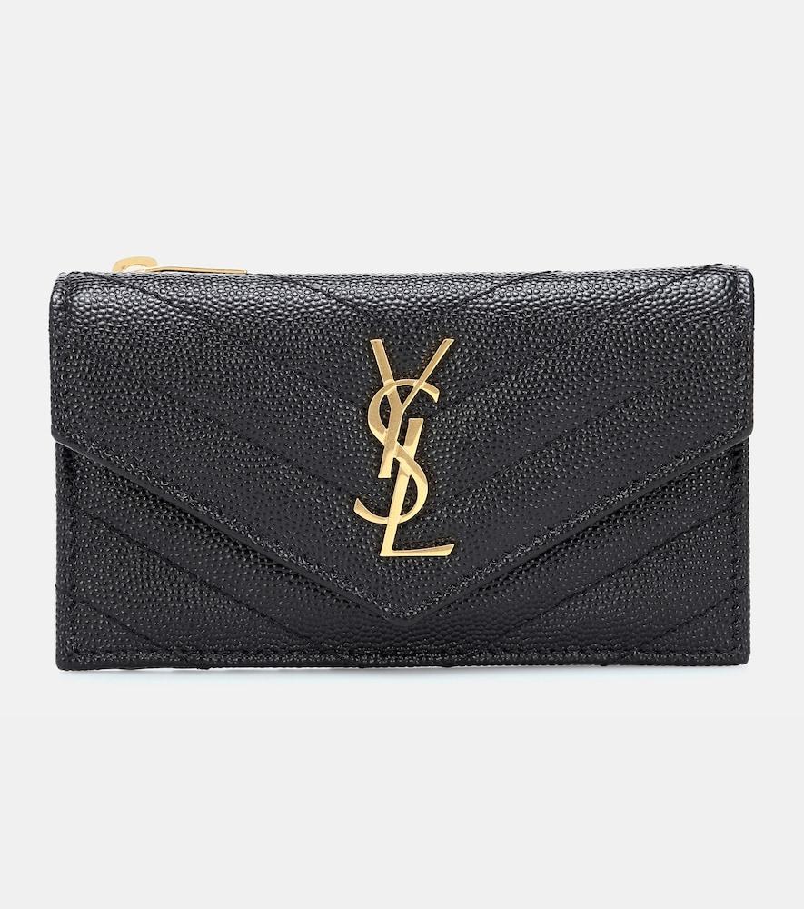 saint laurent envelope small leather wallet