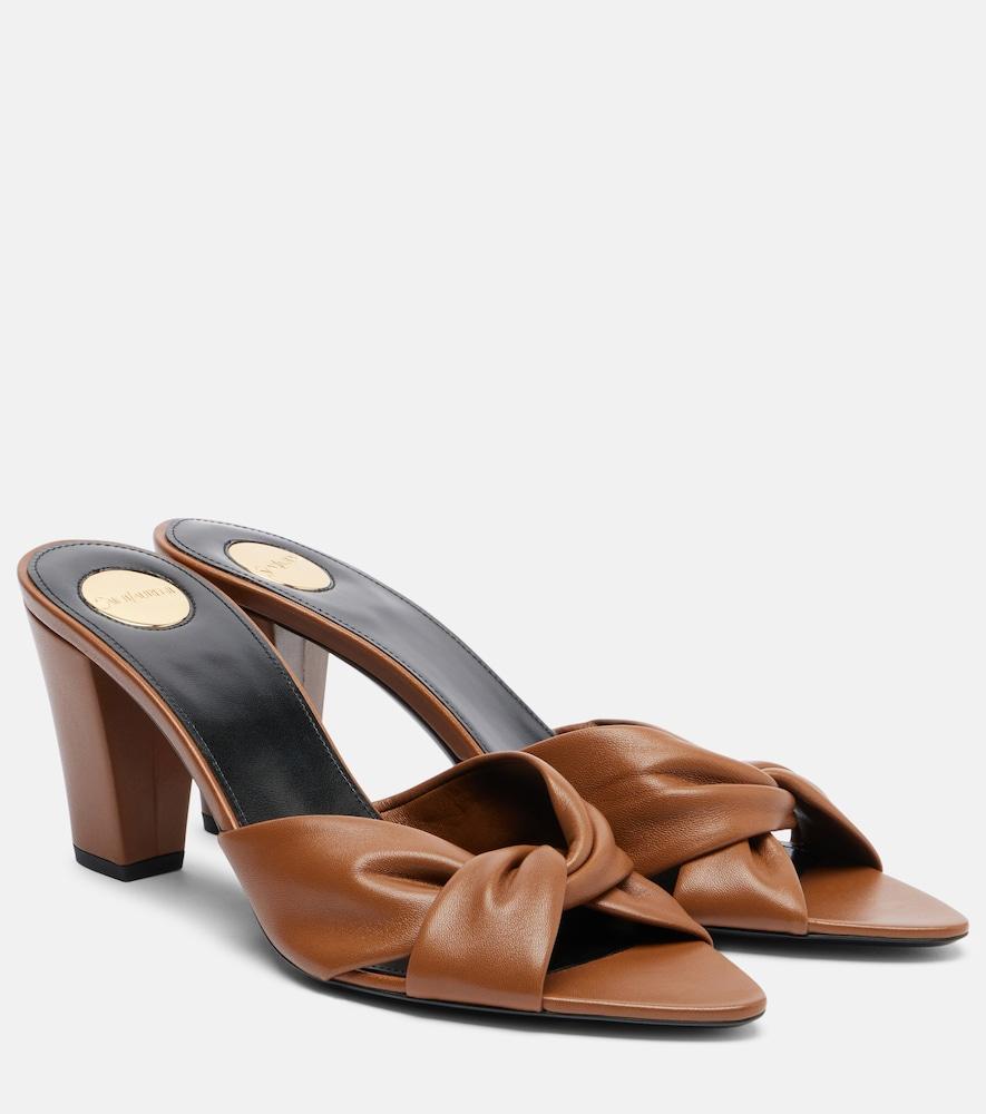 saint laurent franciane 75 leather mules