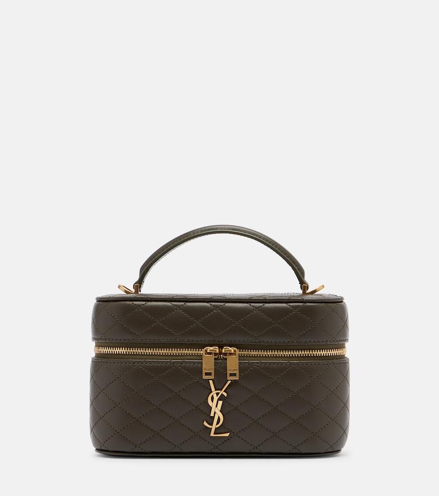 saint laurent gaby leather vanity bag