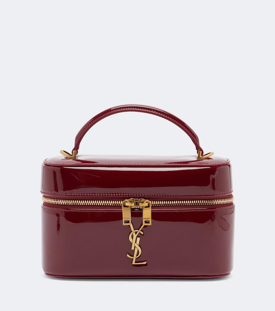 saint laurent gaby patent leather vanity bag