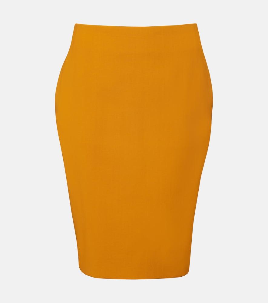 saint laurent high-rise pencil skirt