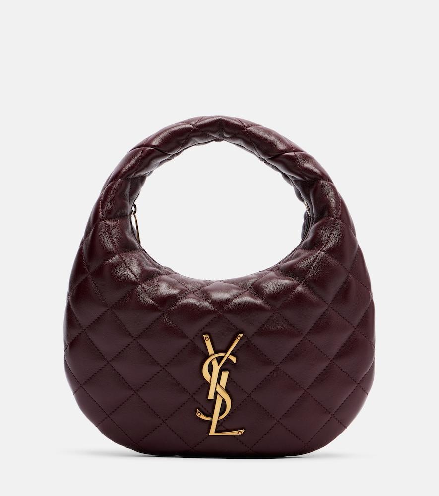 saint laurent icarino baby quilted leather top-handle bag