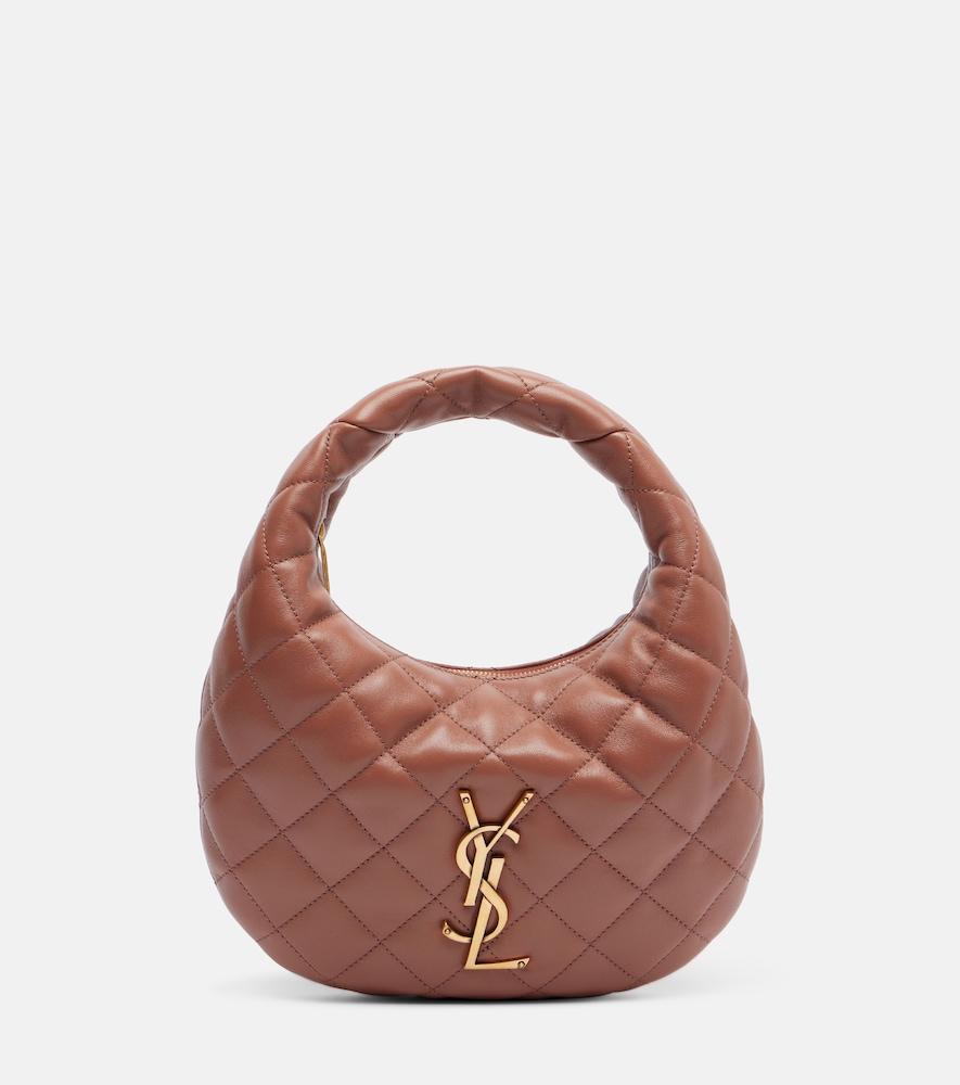saint laurent icarino baby quilted leather top-handle bag