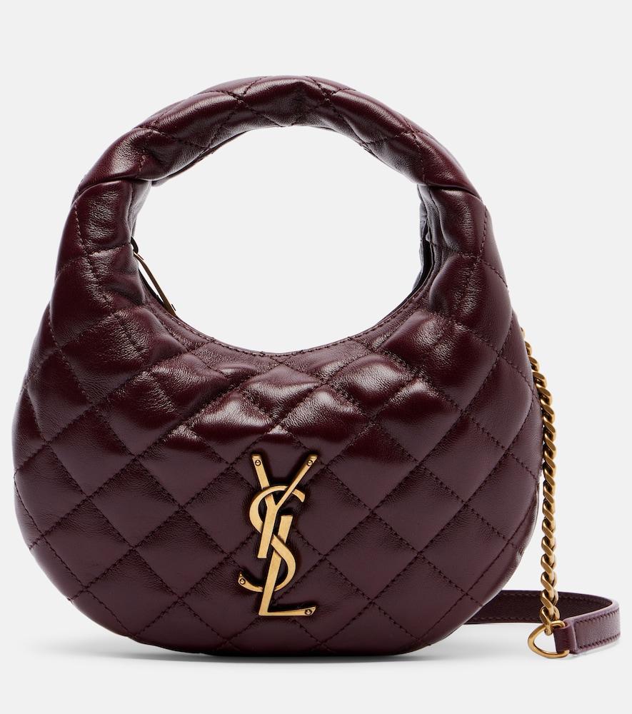 saint laurent icarino mini quilted leather top-handle bag