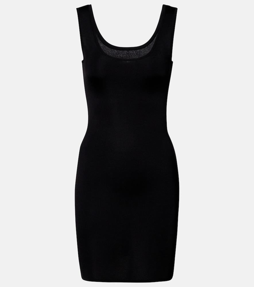saint laurent jersey minidress