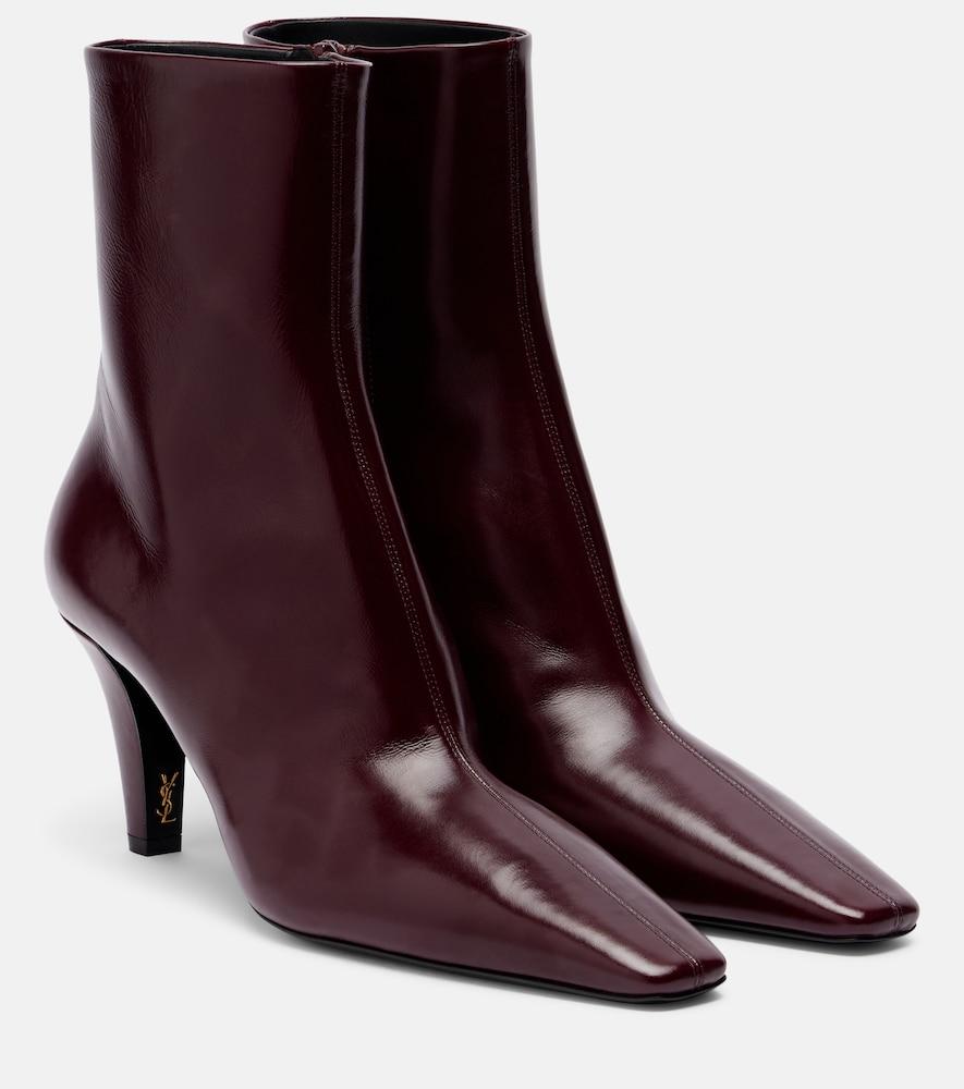 saint laurent jill leather ankle boots