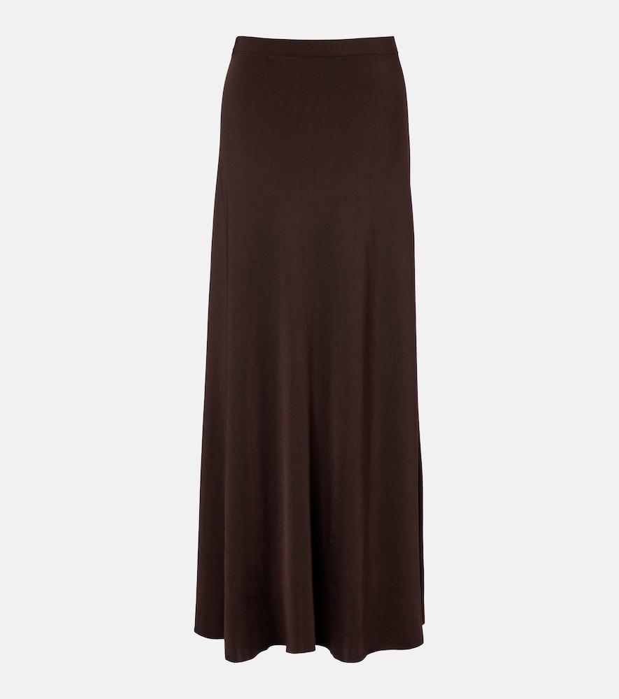 saint laurent knitted maxi skirt