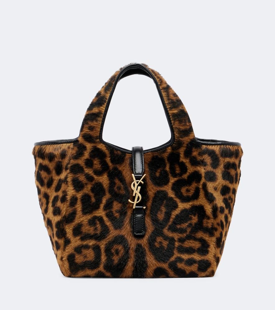 saint laurent le 5 à 7 bea baby calf hair top-handle bag