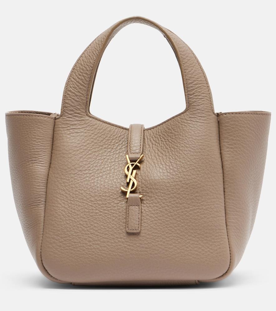 saint laurent le 5 à 7 bea baby leather top-handle bag