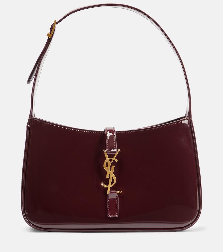 saint laurent le 5 à 7 patent leather shoulder bag